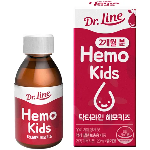 닥터라인_헤모키즈_맛있는_딸기맛_유아철분제_120ml_1개