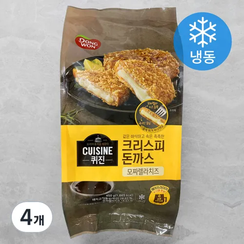 동원_퀴진_크리스피_돈까스_모짜렐라_치즈_(냉동)_450g_4개