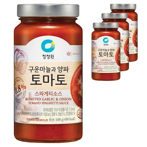 청정원_구운마늘과_양파_토마토_스파게티소스_600g_4개