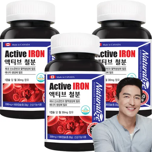 네추럴라이즈_액티브_철분_100정_3개