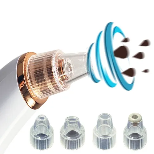뉴제트_LED_고급형_5단_초강력_피지흡입기_블랙헤드_노폐물_제거기_여드름_압출기_코_피지_흡입기_로즈_골드_JM-09