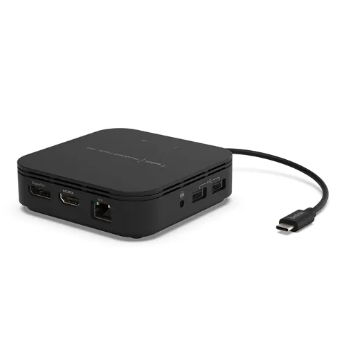 벨킨_7_in_1_USB-C_썬더볼트_3_독_코어_맥_윈도우_노트북_멀티_허브_F4U110bt_블랙
