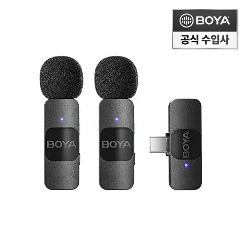 보야_BY-V20_2.4G_무선마이크_C타입_(수신기1/송신기2)